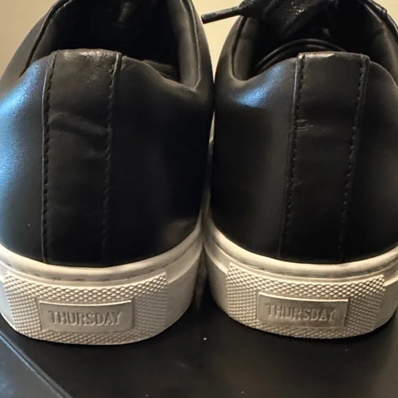 Thursday Boot Company Black Leather Sneakers, Like New, Men’s Sz 9.5 - Picture 11 of 16